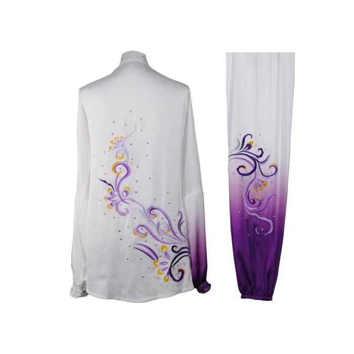 UC2022-69 White & Purple Wushu Uniform