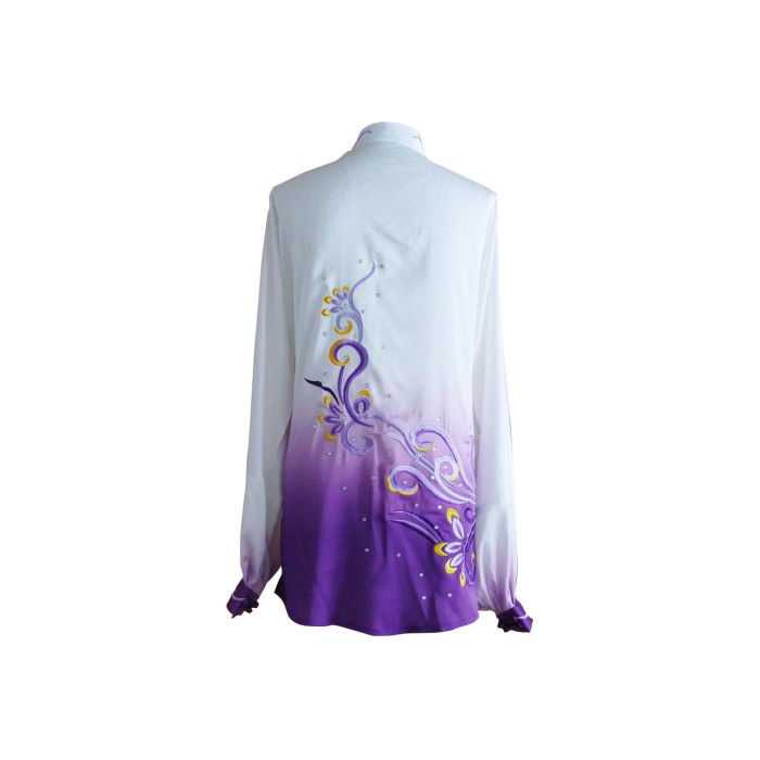 C2022-69 White & Purple Wushu Uniform