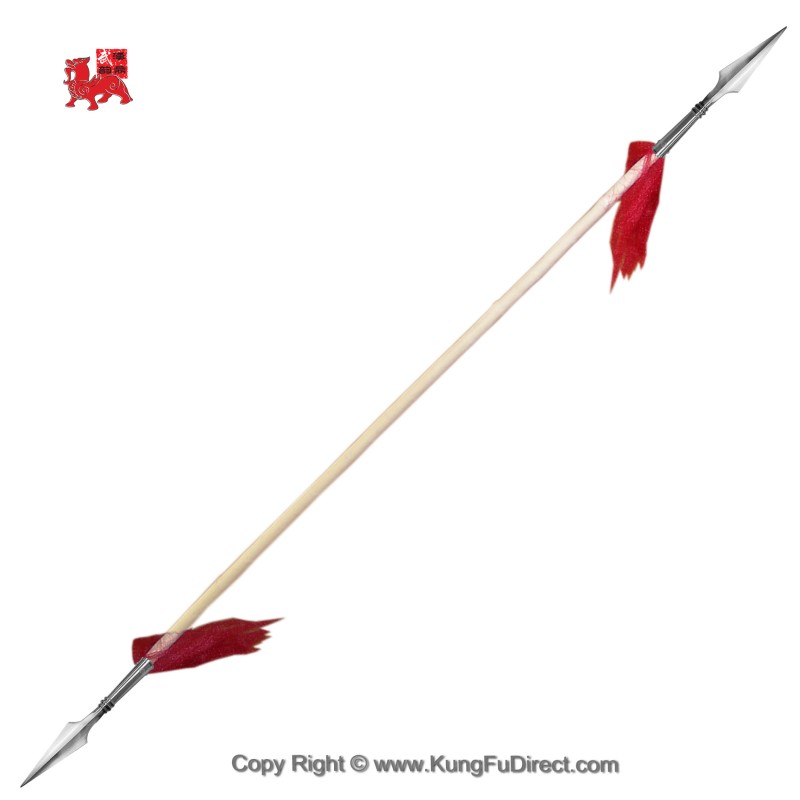 WSL004-3 - Double Headed Wushu Spear with Premium 9 in Spear Head