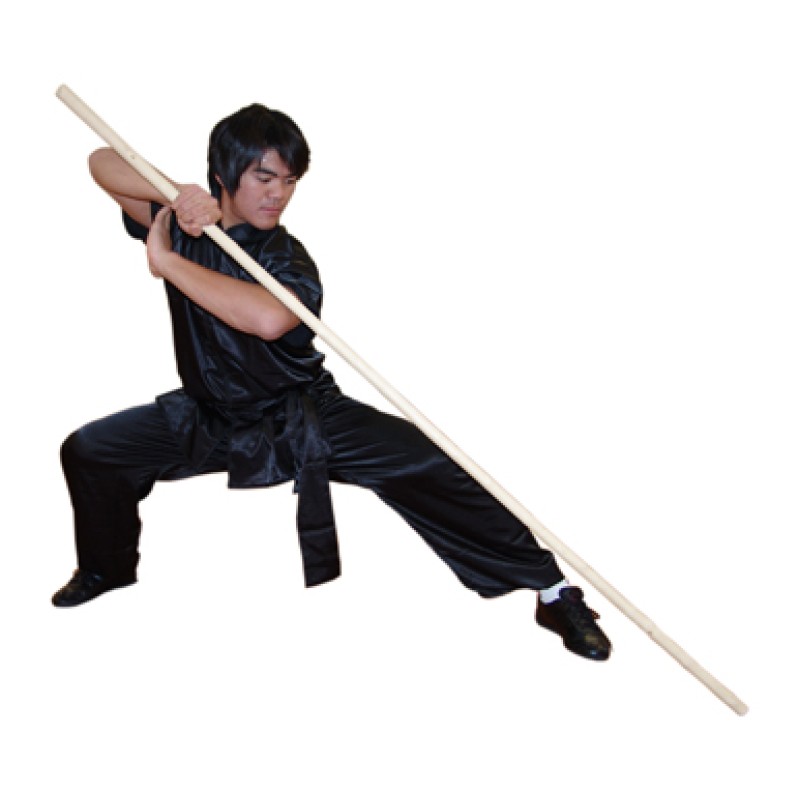 Wushu Kung Fu Bo Staff Wax Wood Staff 武术白蜡杆_WSL001