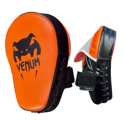 NM010-3  Orange Color Curved Focus Mitt -Single | Perfect for Boxing and Martial Arts Training