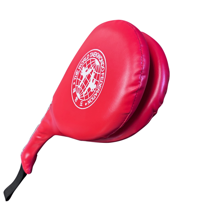 Red Double-Layer Martial Arts Kicking Target – Durable Vinyl Training Pad