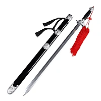 Silver Bamboo Straight Sword