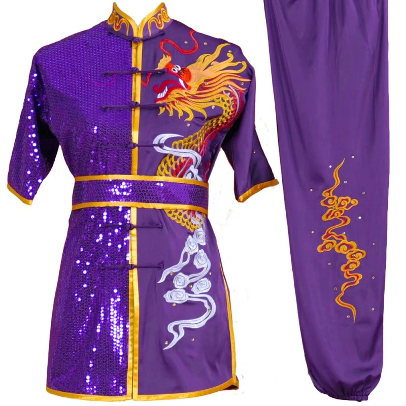 UC002 - Purple Uniform with Dragon Embroidery