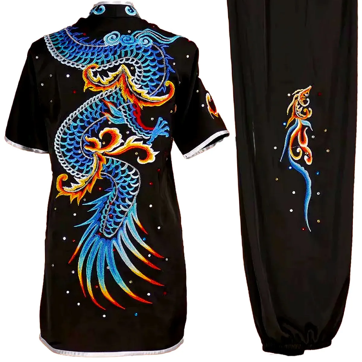 UC008 - Black Uniform with Dragon Embroidery