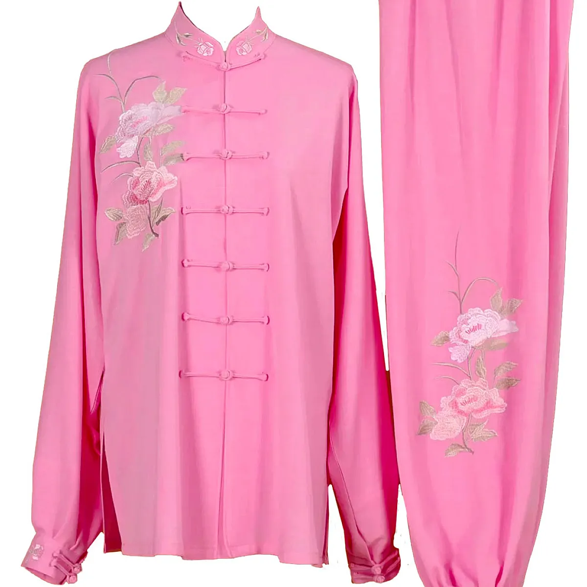 UC012 - Pink Uniform with Flower Embroidery