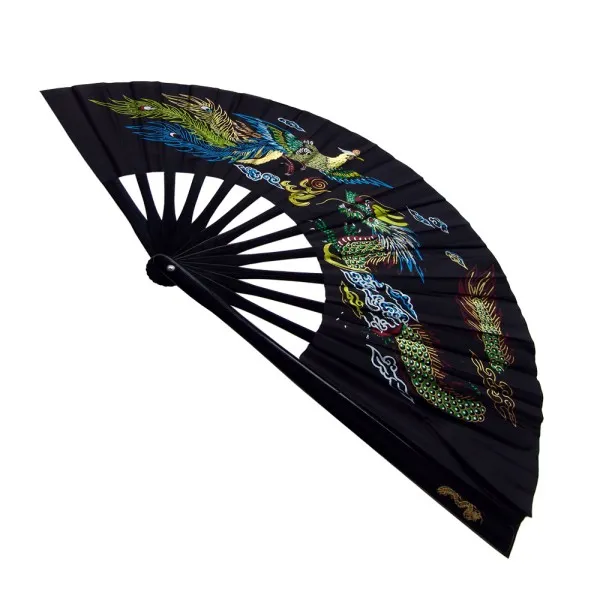 Black Dragon Phoenix Tai Chi Kung Fu Fan (Fan06)