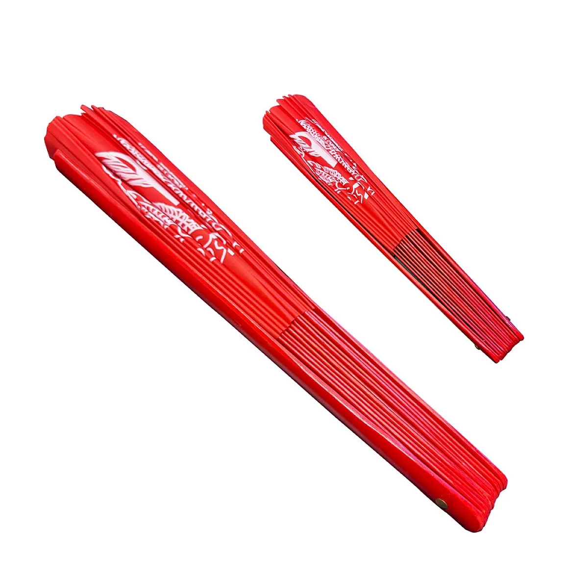 Red Twin Dragon Tai Chi Kung Fu Fan (Fan11) – Bamboo Ribs & White Dragon Design for Martial Arts