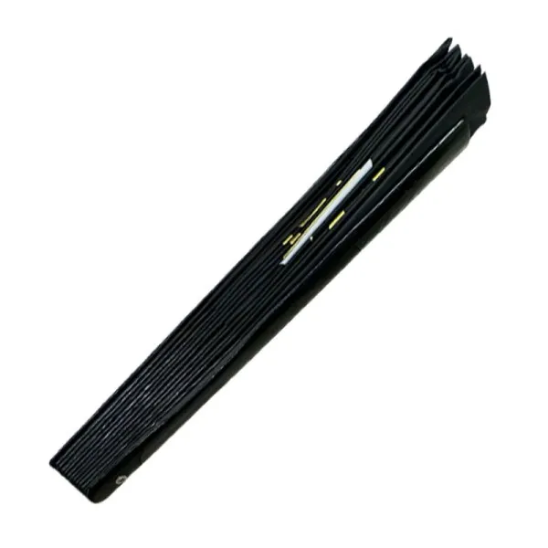 Tai Chi Design Lightweight Bamboo Rib Fan with Black Nylon Base (Fan22-1):