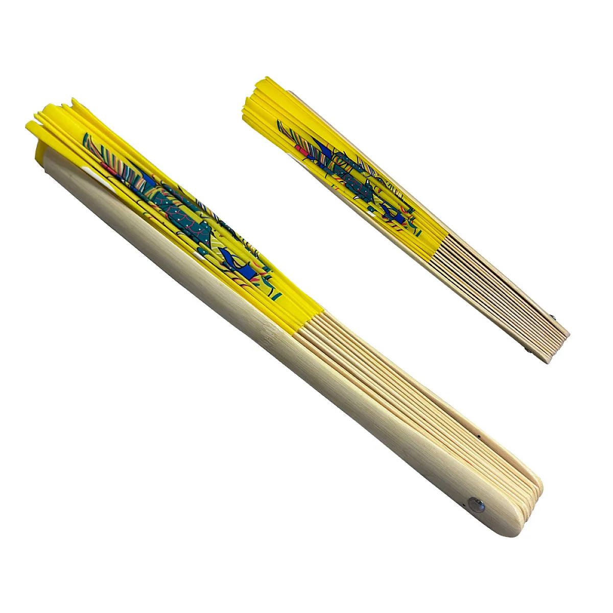 Yellow Tai Chi & Kung Fu Fan (Fan23) – Lightweight Bamboo Martial Arts Fan