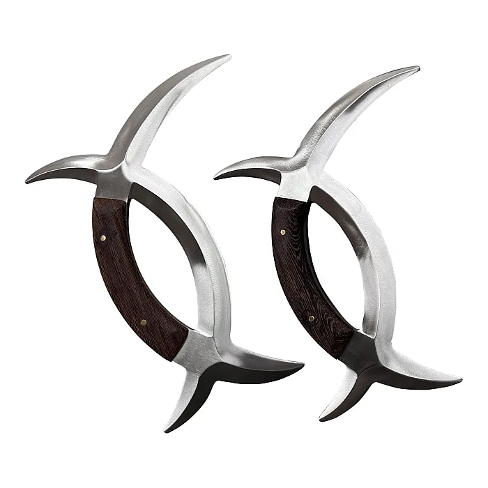 Meridian Bagua Deer Horns Axe with Pear Wood Handle - TDS015