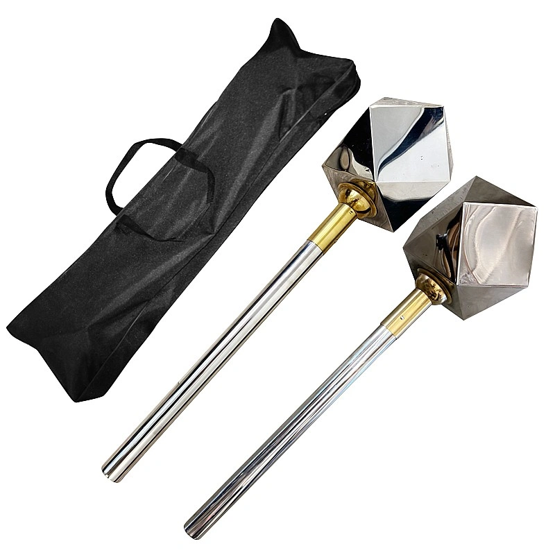 Stainless Steel Octagon Hammers Pair 八棱双锤 – Traditional Wushu & Kung Fu Weapon (TDS047)