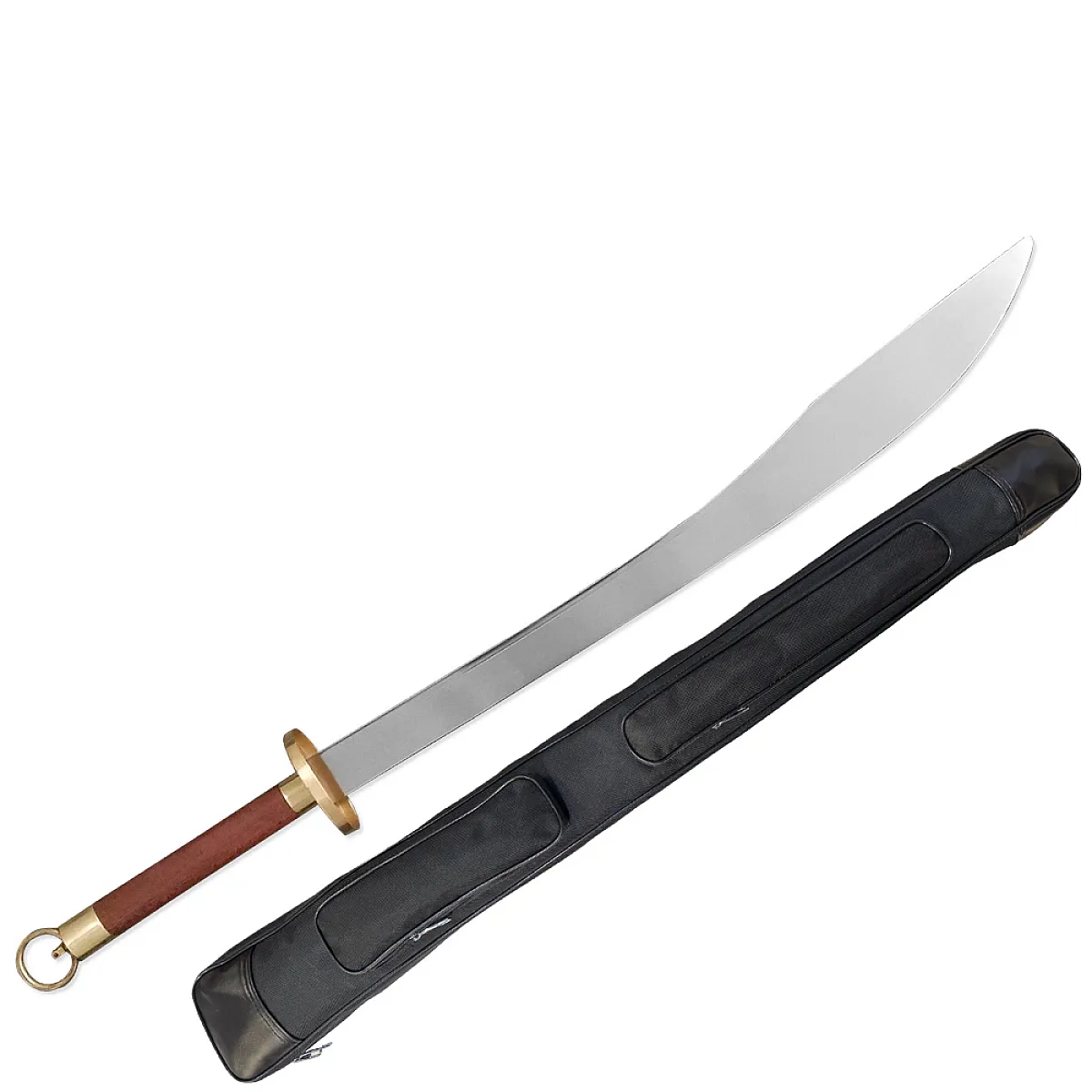 TDS055 – Traditional Kung Fu Broadsword with Forged Steel Blade