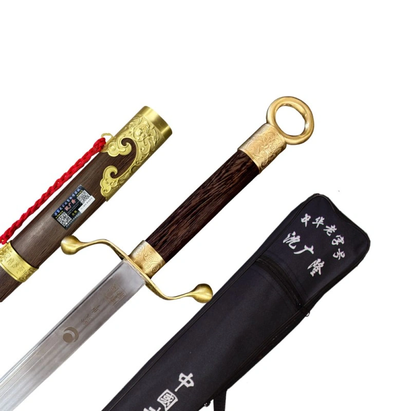 TDS060 – Qian Kun Tai Chi Saber with Huali Wood and Brass Trim