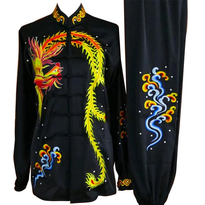 UC2022-15 Black Uniform with Phoenix, Cloud and Water Embroidery (Pre-Order)