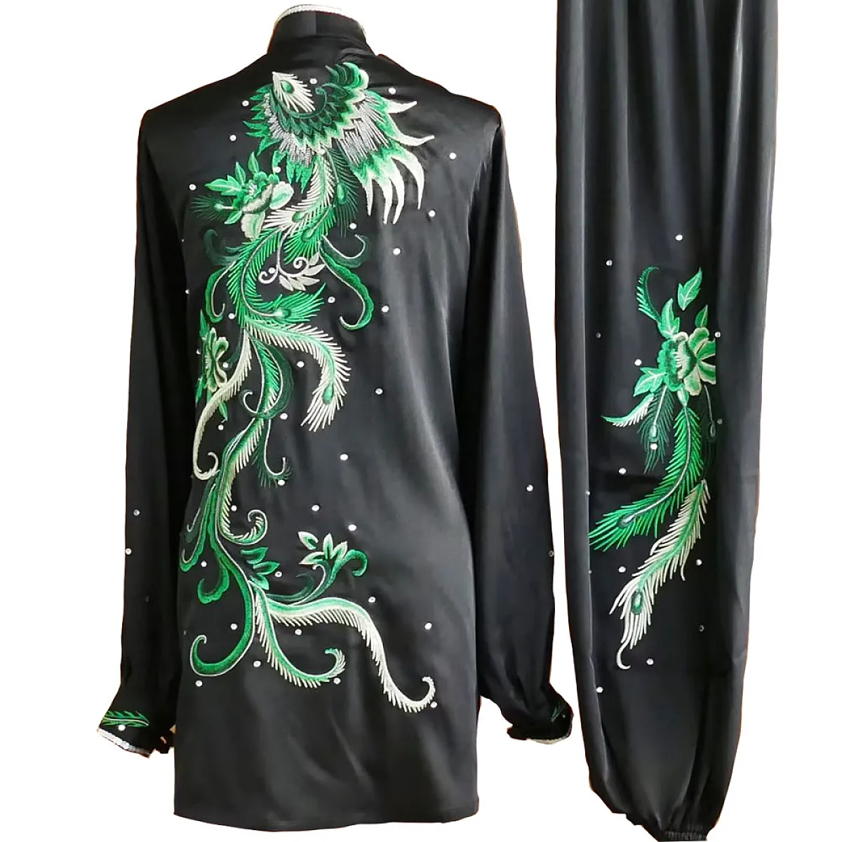 Black Uniform with Green Phoenix Embroidery (Pre-Order) - UC2024-013