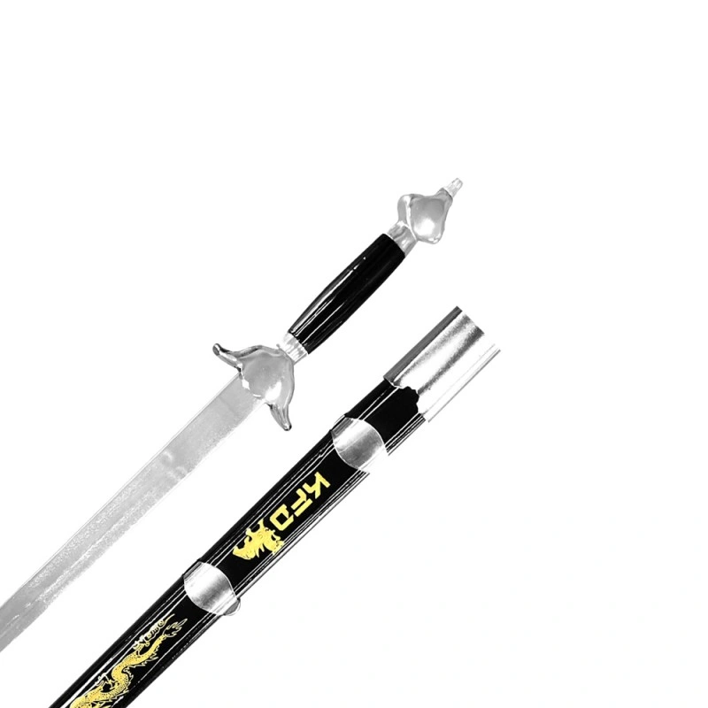 Wushu Kungfu Straight Sword (Jian) – Flexible Chrome-Plated Blade for Martial Arts Training