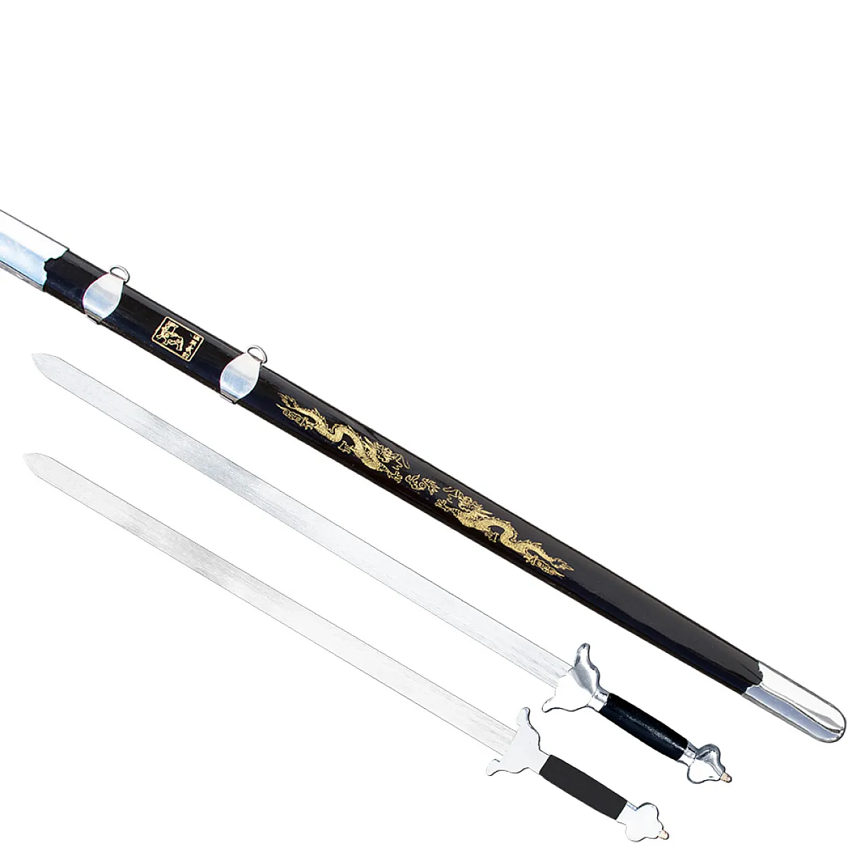 Wushu Twin Straight Sword (Flexible, Flap Blade) - WSS021