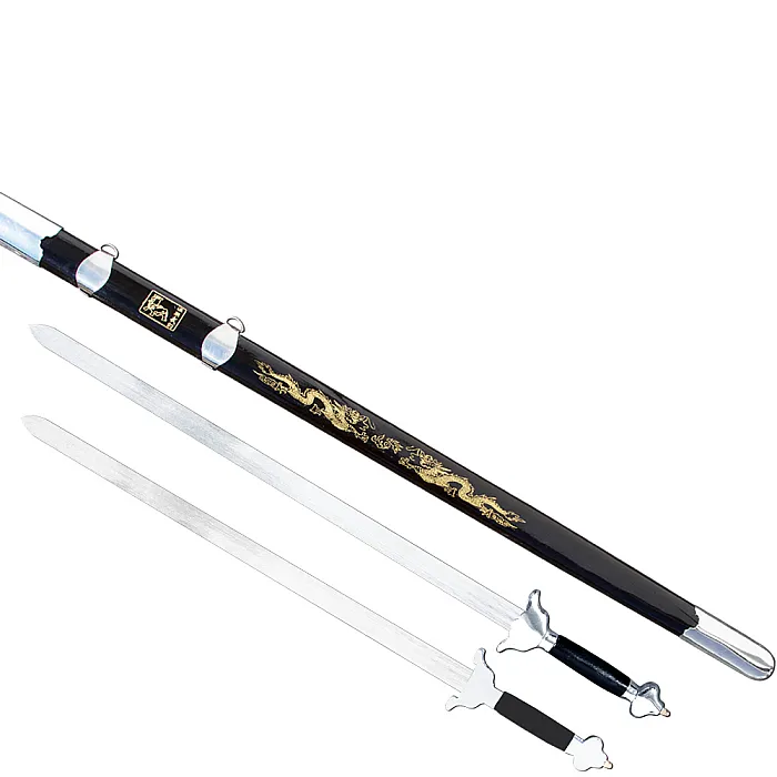 Wushu Twin Straight Sword (Flexible, Flap Blade) - WSS021