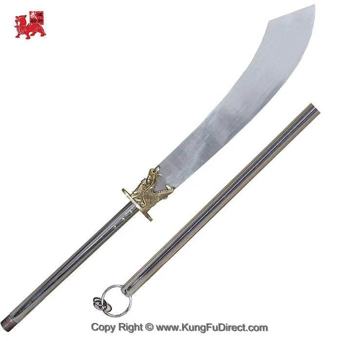 Combat Dragon Head Stainless Steel Kung Fu Pudao - Two-Piece Design