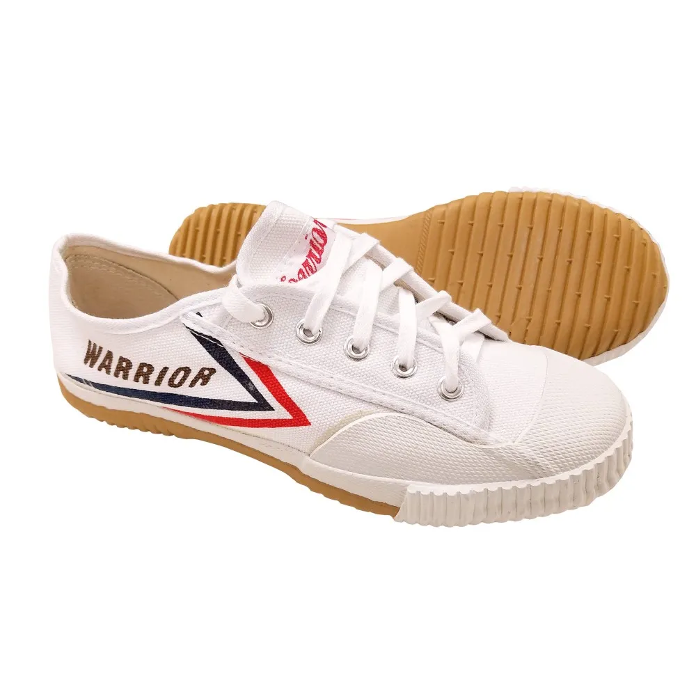 White Canvas Kung Fu Shoes | Warrior Martial Arts Shoes (FT011)