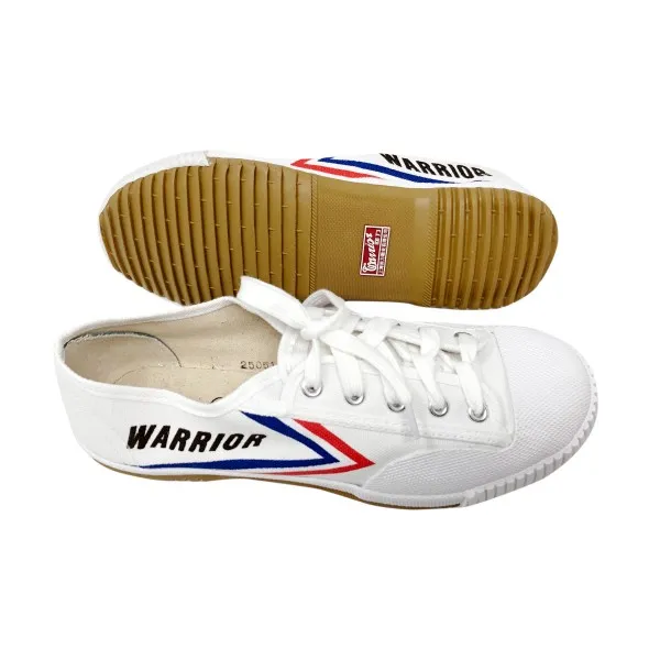 Warrior Wushu Kungfu White Canvas Shoes (FT011)