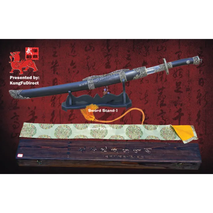 Seven Saints Broadsword (Dao) – Red Groove Damascus Steel