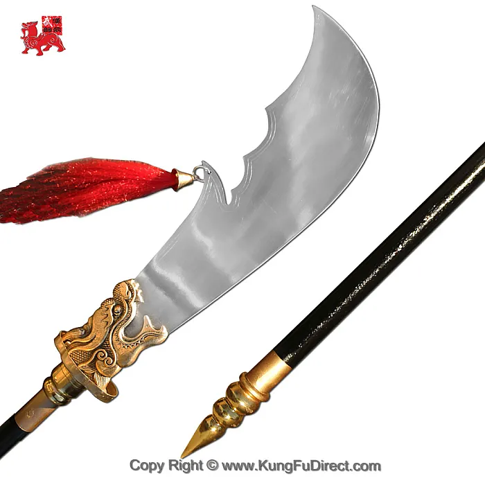 Long Quan Damascus Steel Kwandao (TDL008) | 龙泉花纹钢关刀