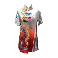 PSU027 - White/Red Phoenix Embroidery Uniform