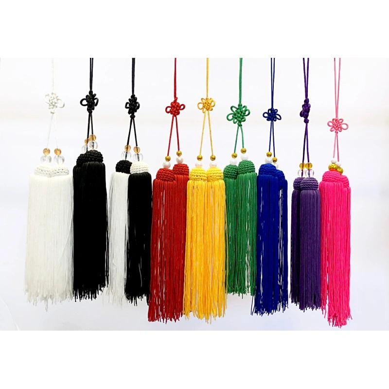 Tai Chi Short Tassel – Silken Sword Tassel (AC001) for Elegant Martial Arts Performance
