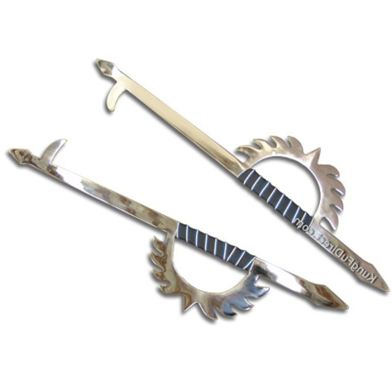 Nine Teeth Double Hook Sword (Pair) - Traditional Chinese Martial Arts Weapon