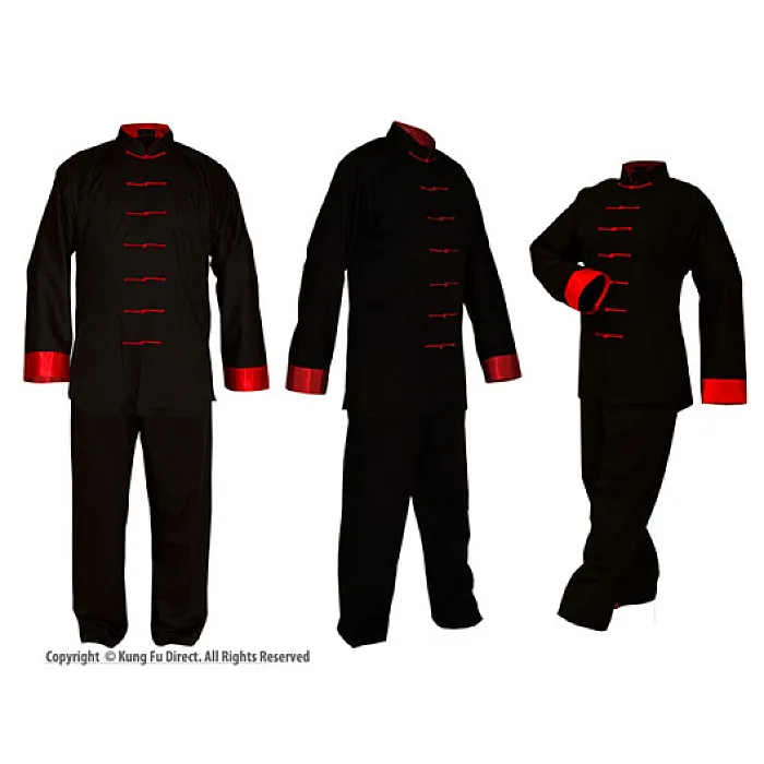U0700 - Poly/Cotton Uniforms with Red Trim