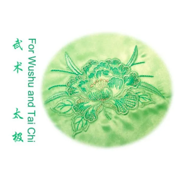 U0713 - Green Satin Uniform with Flower Embroidery