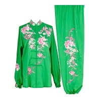 UC020 - Green Uniform with Flower Embroidery