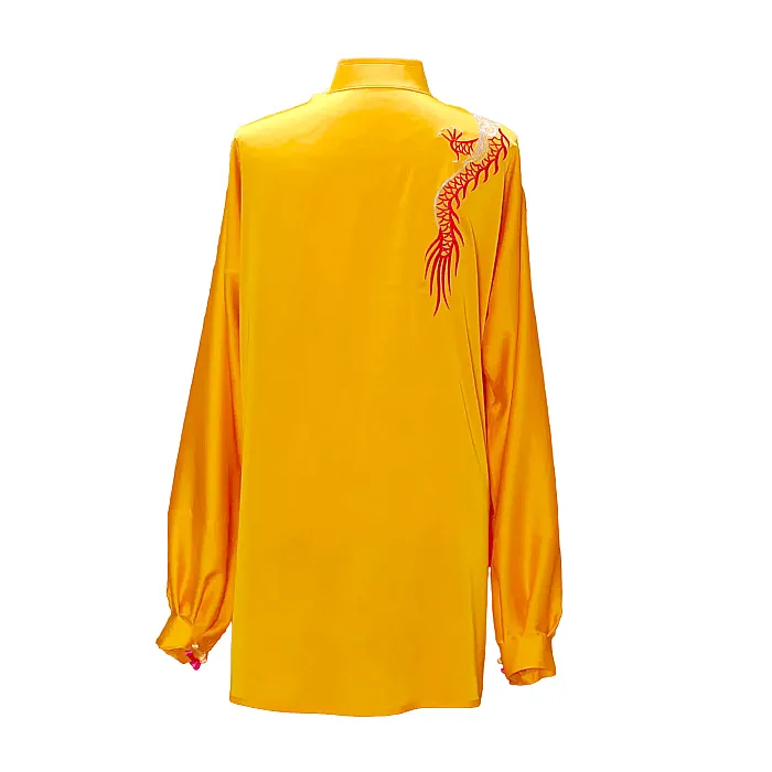 UC027 - Golden Yellow Uniform with Dragon Embroidery