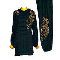 UC033 - Black Uniform With Embroidery