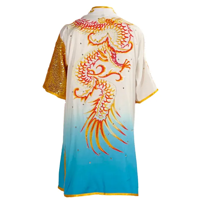UC055 - White/Blue Uniform with Dragon Embroidery