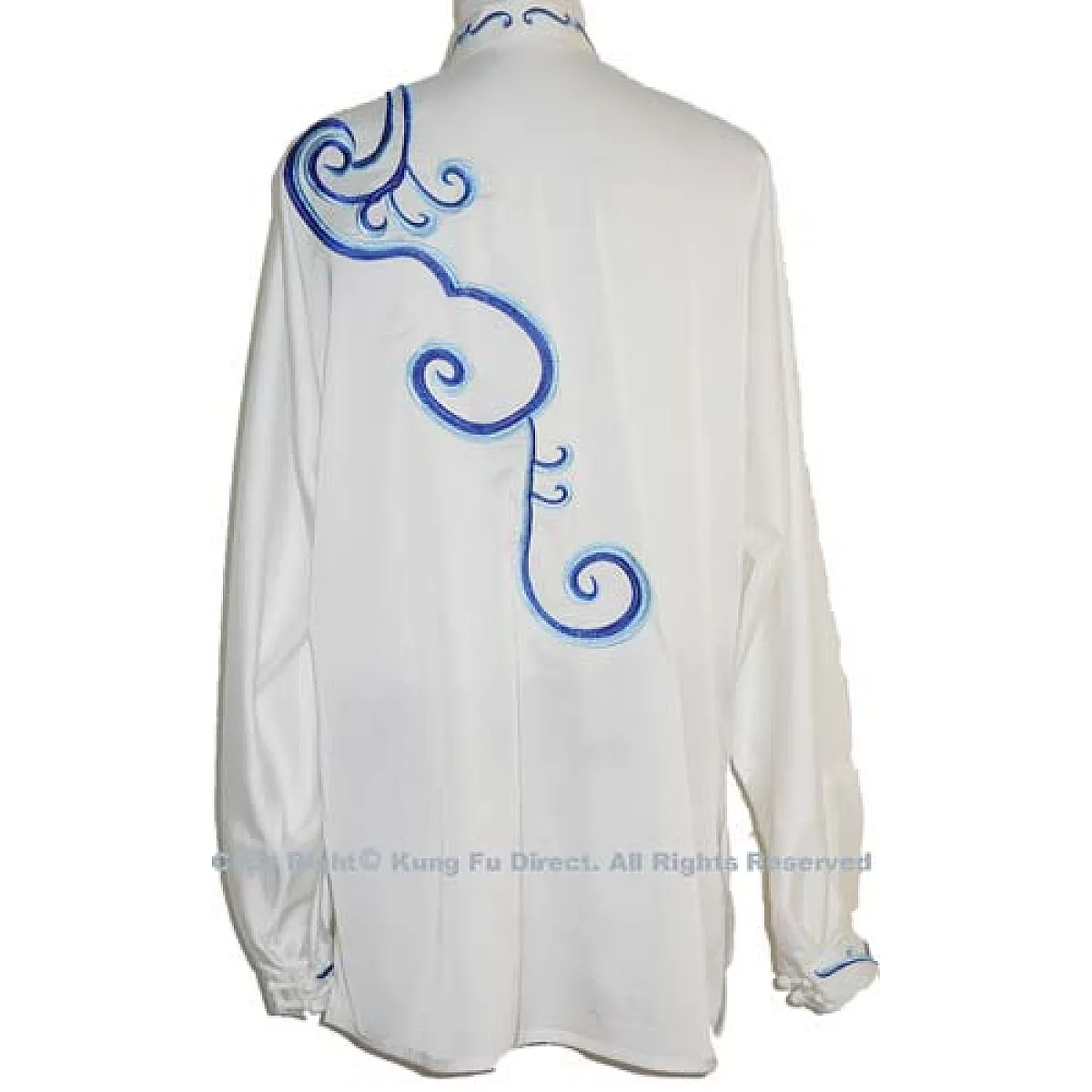 UC059 - White Uniform with Blue Dragon Embroidery