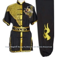 UC076 - Black Uniform with Dragon Embroidery 