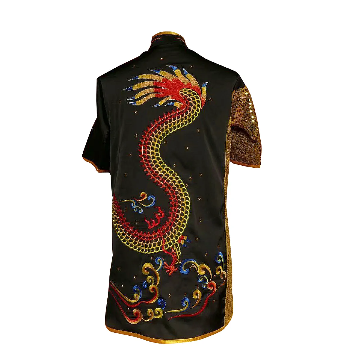 UC095 - Black Uniform with Dragon Embroidery