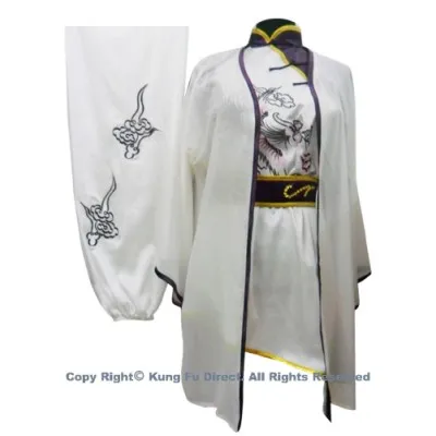 UC101 - White Shawl with Dark Purple Trim - Shawl only 