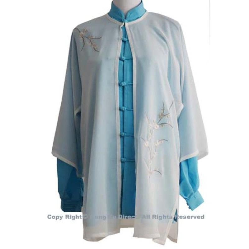 UC139 - White Shawl with Plum Blossom