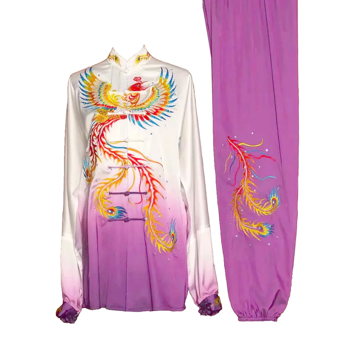 UC141 - Maroon Uniform with Series of Dragon Embroidery