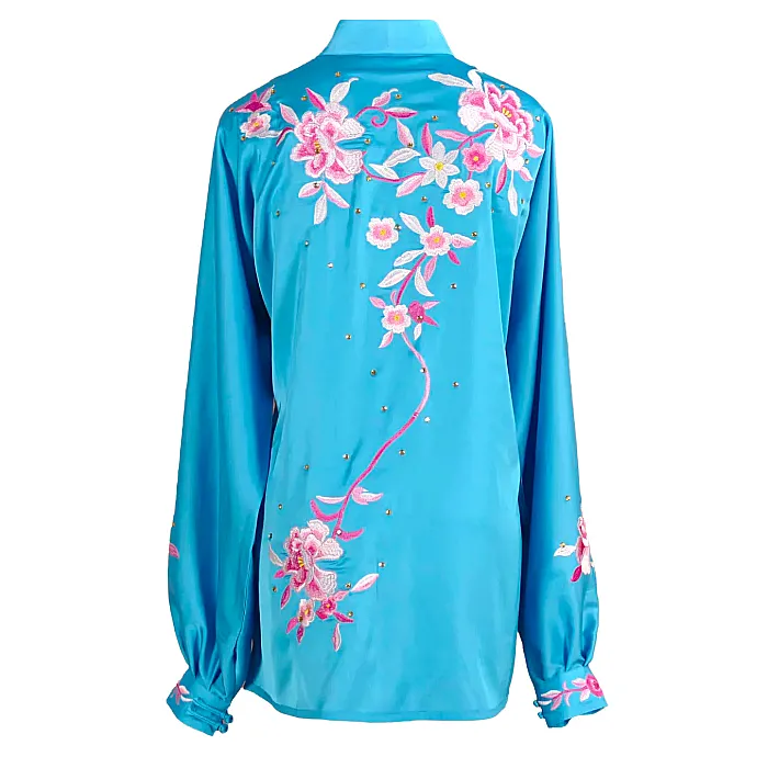 UC306 - Light Blue Uniform with Flower Embroidery