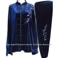 UC311 - Professional TaiChi Velvet Uniform in Dark Blue