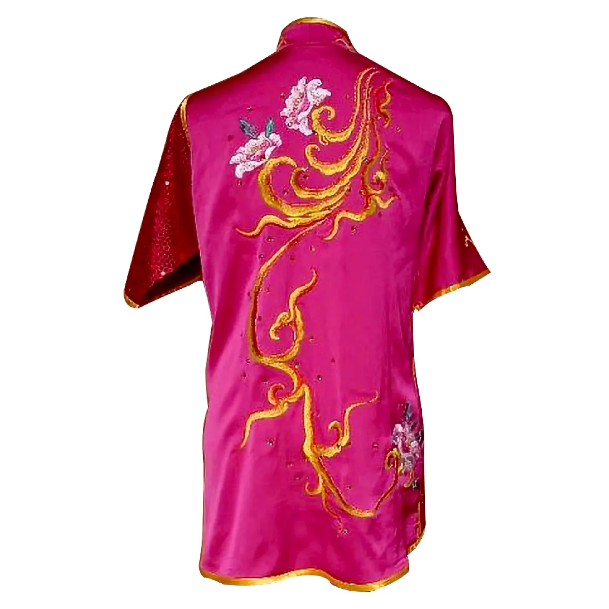 UC532 - Hot Pink Uniform with Flower Embroidery