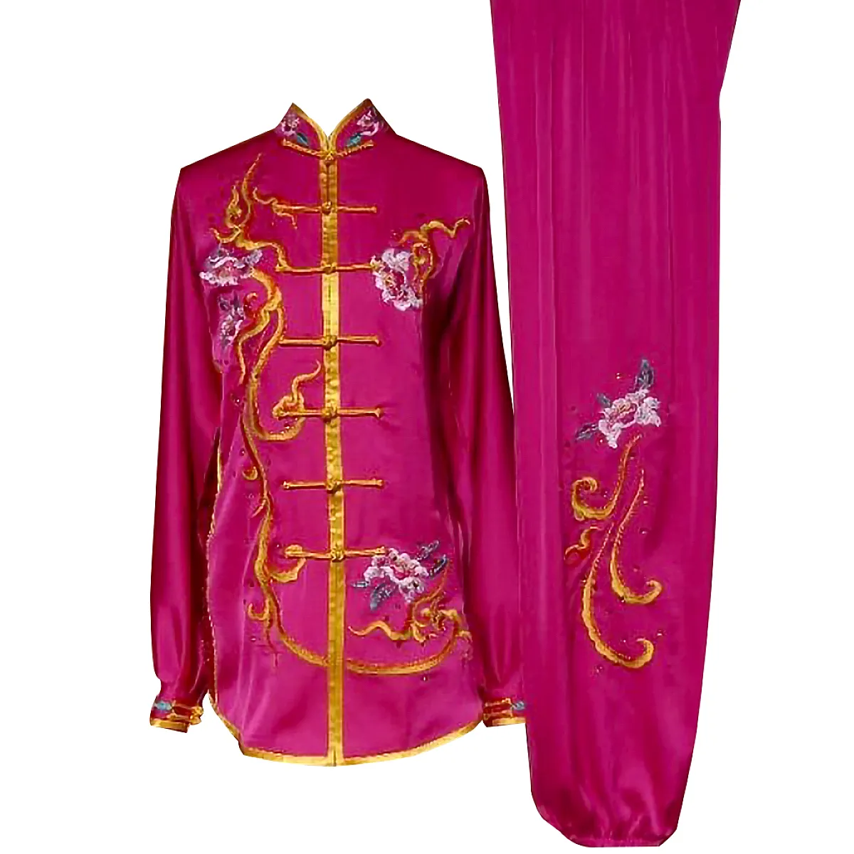 UC532 - Hot Pink Uniform with Flower Embroidery