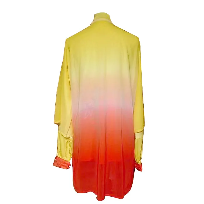 UC533 - Yellow to Red Uniform with Flower Embroidery