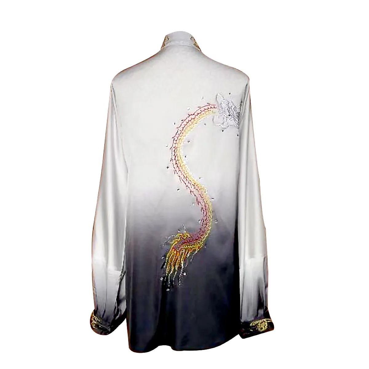 UC534 - White to Black Uniform with Dragon Embroidery