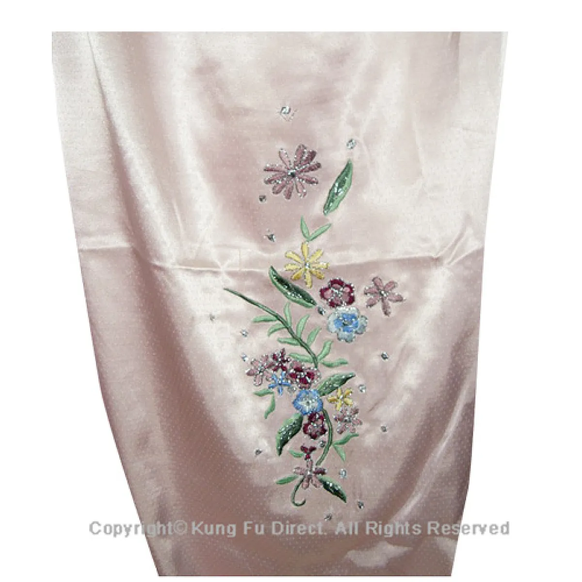 UC818 - Light Pink Uniform With Flower Embroidery